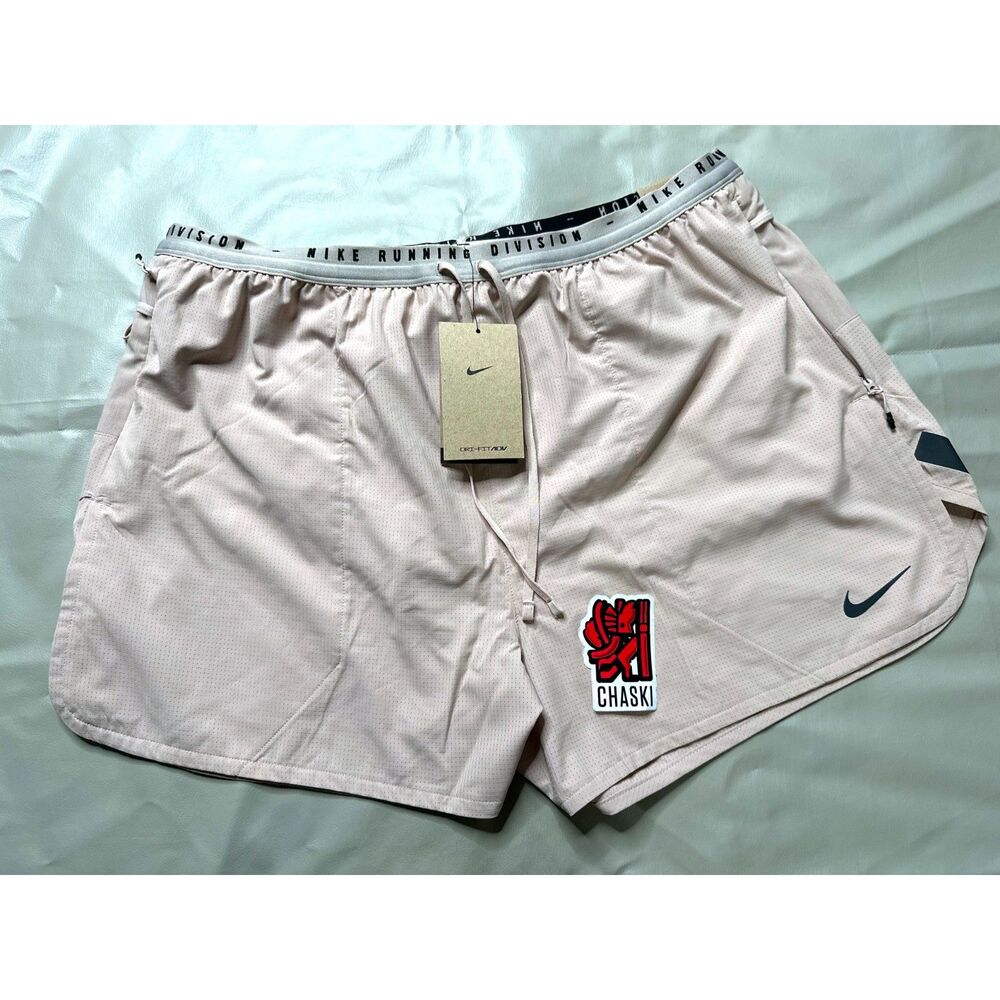 Nike Dry ADV Run Division 4" Brief-Lined Running Shorts Stone DV9291-292  Men XL